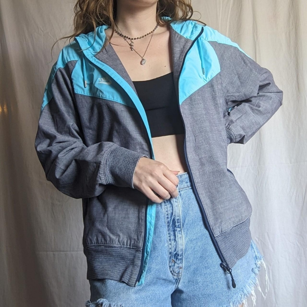 Vintage Nike Track & Field Colour Block Windbreaker